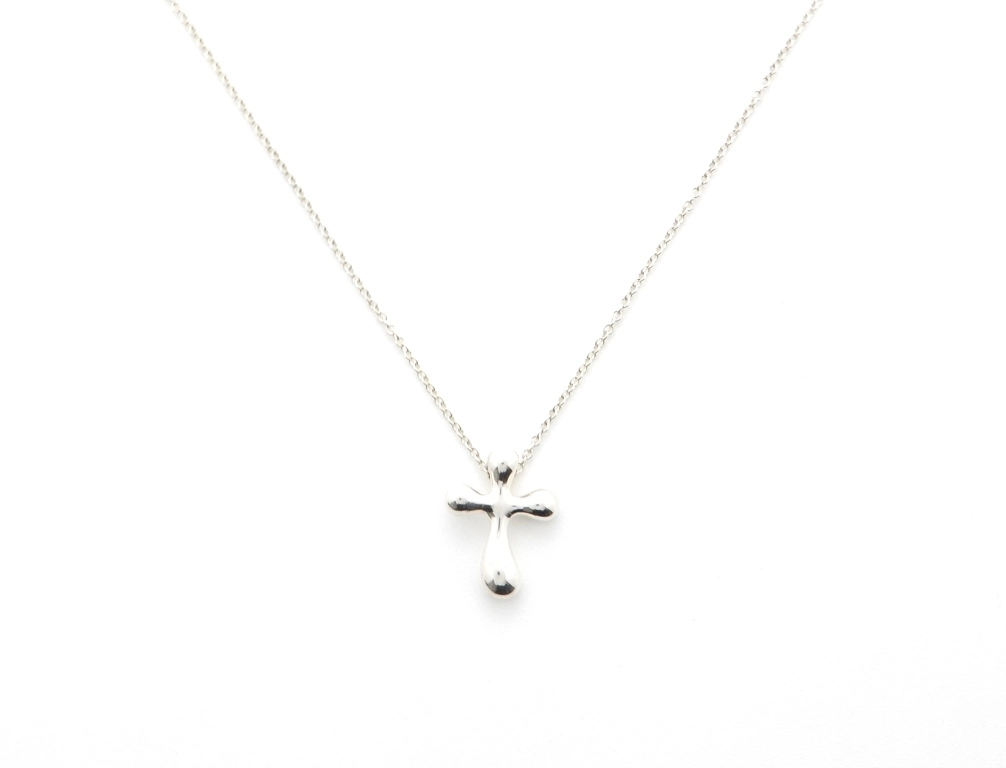 TIFFANY&CO スモールクロスネックレス シルバー 2.5g 2148103815799