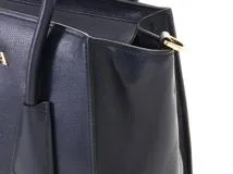 PRADA　プラダ　2WAYバッグ　1BG369　ネイビー　レザー　RFID内蔵【433】2148103816925