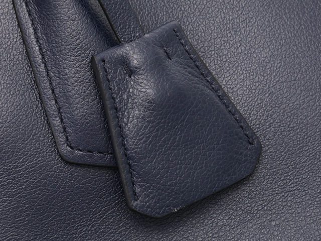 PRADA　プラダ　2WAYバッグ　1BG369　ネイビー　レザー　RFID内蔵【433】2148103816925