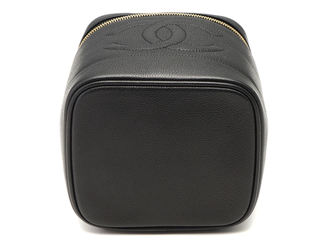 CHANEL　シャネル　ココマーク　タテガタバニティ　ブラック／ＧＰ　キャビア　A01998【430】2148103816932