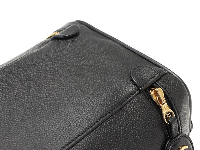 CHANEL　シャネル　ココマーク　タテガタバニティ　ブラック／ＧＰ　キャビア　A01998【430】2148103816932