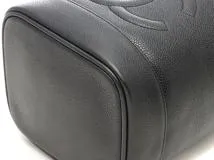 CHANEL　シャネル　ココマーク　タテガタバニティ　ブラック／ＧＰ　キャビア　A01998【430】2148103816932