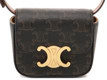 CELINE　セリーヌ　トリオンフ ミニクロード タン PVC／カーフ　10I512DQB.04LU【431】2148103817175