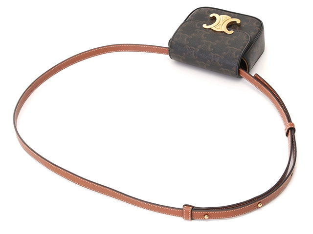 CELINE セリーヌ トリオンフ ミニクロード タン PVC/カーフ 10I512DQB.04LU【431】2148103817175