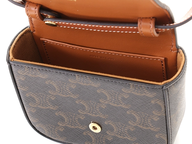 CELINE セリーヌ トリオンフ ミニクロード タン PVC/カーフ 10I512DQB.04LU【431】2148103817175