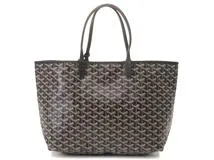 GOYARD　ゴヤール　サンルイPM　ブラック　PVC/レザー　2148103817359【432】