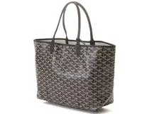 GOYARD　ゴヤール　サンルイPM　ブラック　PVC/レザー　2148103817359【432】