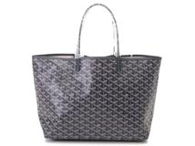 GOYARD　ゴヤール　サンルイPM　ネイビー　PVC/レザー　2148103817373【432】