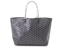 GOYARD　ゴヤール　サンルイPM　ネイビー　PVC/レザー　2148103817373【432】