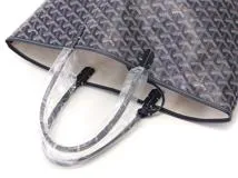 GOYARD　ゴヤール　サンルイPM　ネイビー　PVC/レザー　2148103817373【432】