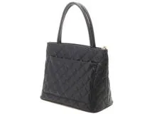 CHANEL シャネル 復刻トート ブラック/GP キャビア A01804【430】2148103817403