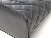CHANEL シャネル 復刻トート ブラック/GP キャビア A01804【432】2148103817403