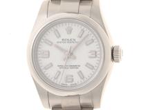 ROLEX　　ロレックス 　　オイスター パーペチュアル 　　SS　　ホワイト文字盤　　自動巻き　　176200　　【436】　2148103818431