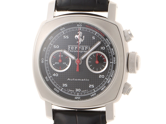 PANERAI パネライ 腕時計 フェラーリ グラントゥーリズモ クロノグラフ FER00018 ステンレス/アリゲーターベルト 自動巻き【472】SJ