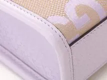 【大黒屋ECサイト・店頭限定】　GUCCI　グッチ　ジャンボGG　2wayミニトート　パープル　キャンバス　レザー　671623【472】2148103818752