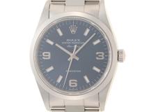 K番 2002年 並行 ROLEX ロレックス エアキング 14000M SS ステンレススチール ブルー文字盤 オートマチック 【460】2148103818837
