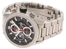 TAG HEUER タグ・ホイヤー 腕時計 2020年 カレラ キャリバーホイヤー01 CAR201P.BA0766 スティール スケルトン文字盤 ベゼルダイヤモンド 自動巻き【472】SJ