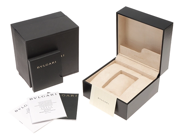 BVLGARI ブルガリ 時計 ディアゴノ スクーバ ブラック文字盤 ステンレススチール/ラバー 自動巻き メンズ