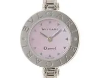 BVLGARI ブルガリ　レディース クオーツ　B-zero1 BB22S ピンクシェル文字盤 SS【472】HK
