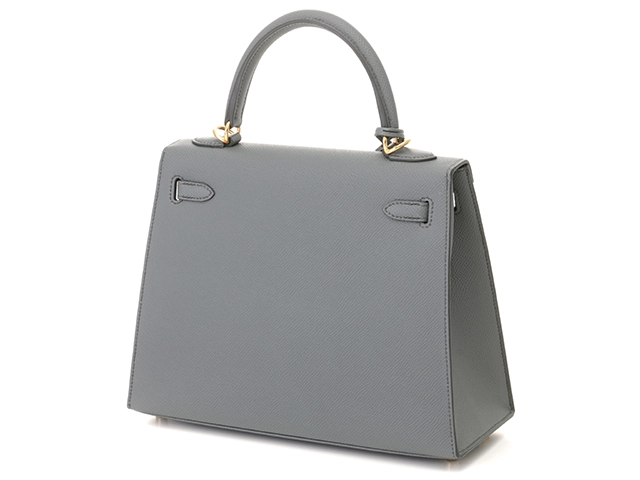 HERMES　エルメス　ケリー25　ヴェールアマンド/GP　ヴォーエプソン　Y刻印(2020年頃)　2148103819100【432】