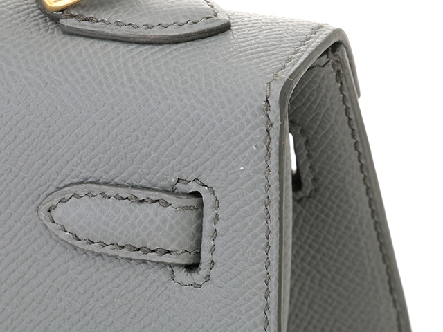 HERMES　エルメス　ケリー25　ヴェールアマンド/GP　ヴォーエプソン　Y刻印(2020年頃)　2148103819100【432】