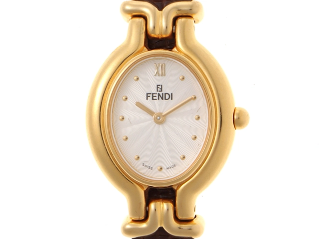 FEBDI　フェンディ　カメレオン・チェンジベルト　640L　GP/革　ベルト計5本　女性用クオーツ時計【473】