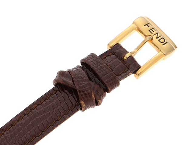FEBDI フェンディ カメレオン・チェンジベルト 640L GP/革 ベルト計5本 女性用クオーツ時計【473】