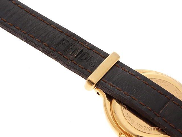 FEBDI フェンディ カメレオン・チェンジベルト 640L GP/革 ベルト計5本 女性用クオーツ時計【473】