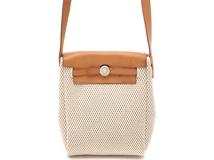 エルメス　HERMES　エールバッグTPM ナチュラル/ブラック/SV　トワルGM/キャンバス/レザー　【471】N　2148103819681