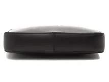 CELINE　セリーヌ　ロゴプリント　ミディアム　ショルダーバッグ　ブラック　レザー【433】2148103820038