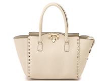 VALENTINO ヴァレンティノ　ロックスタッズ　2Wayバッグ　ホワイト　レザー　【436】　2148103820380