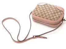 グッチ GUCCI　GGワンショルダー　ピンク　ベージュキャンバス　レザーグッチ　【436】　2148103820588