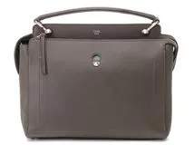 FENDI　フェンディ　ドットコム　グレー　レザー　8BN293【430】2148103820885
