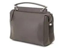 FENDI　フェンディ　ドットコム　グレー　レザー　8BN293【430】2148103820885
