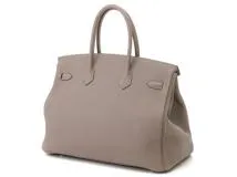 HERMES エルメス バーキン35 グリアスファルト GP ゴールド金具 C刻 トゴ 2148103820977【200】