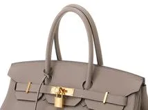 HERMES エルメス バーキン35 グリアスファルト GP ゴールド金具 C刻 トゴ 2148103820977【200】