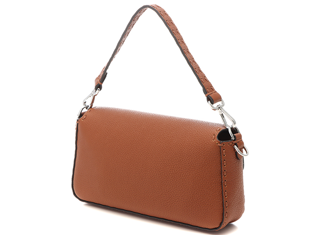 FENDI フェンディ ショルダーバッグ セレリア バゲット ブラウン FENDI フェンディ ショルダーバッグ セレリア バゲット ブラウン