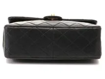 CHANEL　シャネル　バッグ　マトラッセ20　ターンロックチェーンショルダーバッグ　ラムスキン　ブラック　GP金具【431】2148103823978