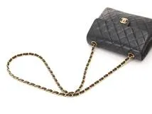 CHANEL　シャネル　バッグ　マトラッセ20　ターンロックチェーンショルダーバッグ　ラムスキン　ブラック　GP金具【431】2148103823978