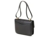 Hermès　エルメス　ショルダーバッグ　コンスタンス23　□E刻印　2001年頃製造　ブラック　ゴールド金具　ボックスカーフ　【471】L