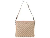 GUCCI グッチ GG 2wayバッグ ベージュ／ピンク キャンバス／レザー 388924【430】2148103824401