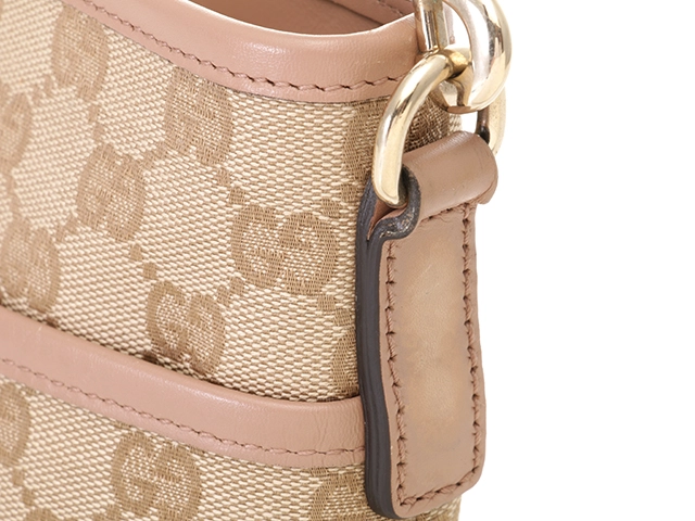 GUCCI グッチ GG 2wayバッグ ベージュ/ピンク キャンバス/レザー 388924【430】2148103824401