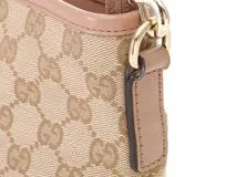 GUCCI グッチ GG 2wayバッグ ベージュ／ピンク キャンバス／レザー 388924【430】2148103824401