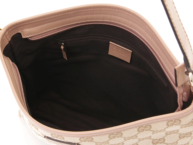 GUCCI グッチ GG 2wayバッグ ベージュ/ピンク キャンバス/レザー 388924【430】2148103824401