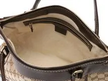 GUCCI グッチ GG シャリーライン ２ｗａｙバッグ ダークブラウン／ベージュ 269894【430】2148103825224