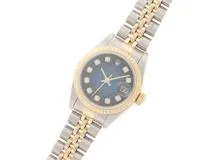 A番 ROLEX ロレックス 腕時計 デイトジャスト26 79173G K18イエローゴールド/ステンレス 10Pダイヤモンドブルーグラデーション文字盤 自動巻き【472】SJ