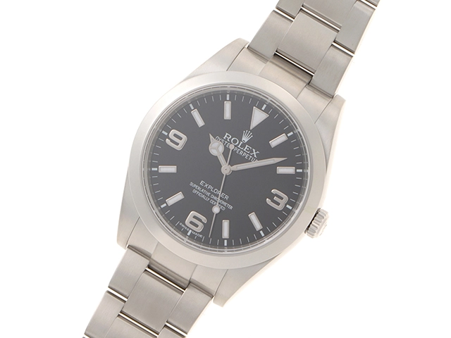 ROLEX ロレックス 腕時計 メンズ エクスプローラーI 214270 ブラック文字盤 ステンレススチール 2148103825484【430】