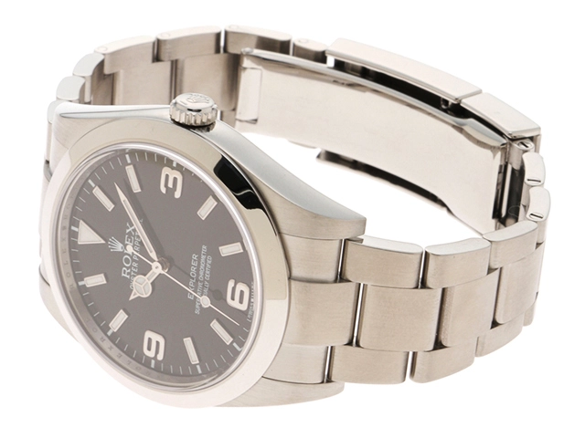 ROLEX ロレックス 腕時計 メンズ エクスプローラーI 214270 ブラック文字盤 ステンレススチール 2148103825484【430】