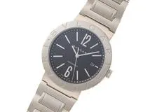 BVLGARI ブルガリ 腕時計 ブルガリブルガリ BB42SSAUTO ブラック文字盤 ステンレス 自動巻【472】SJ