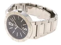 BVLGARI ブルガリ 腕時計 ブルガリブルガリ BB42SSAUTO ブラック文字盤 ステンレス 自動巻【472】SJ